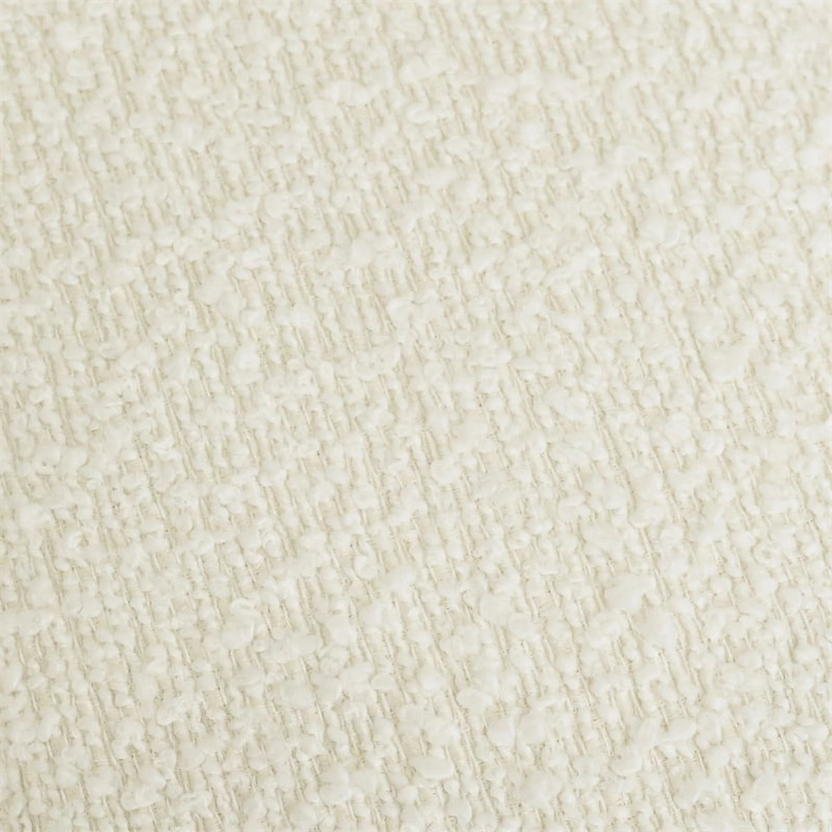 White Boucle Fabric Couch L22640