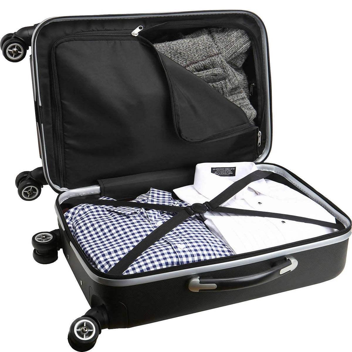 Navy 20x22 8-Wheel Hardcase Spinner Carry-On T4989