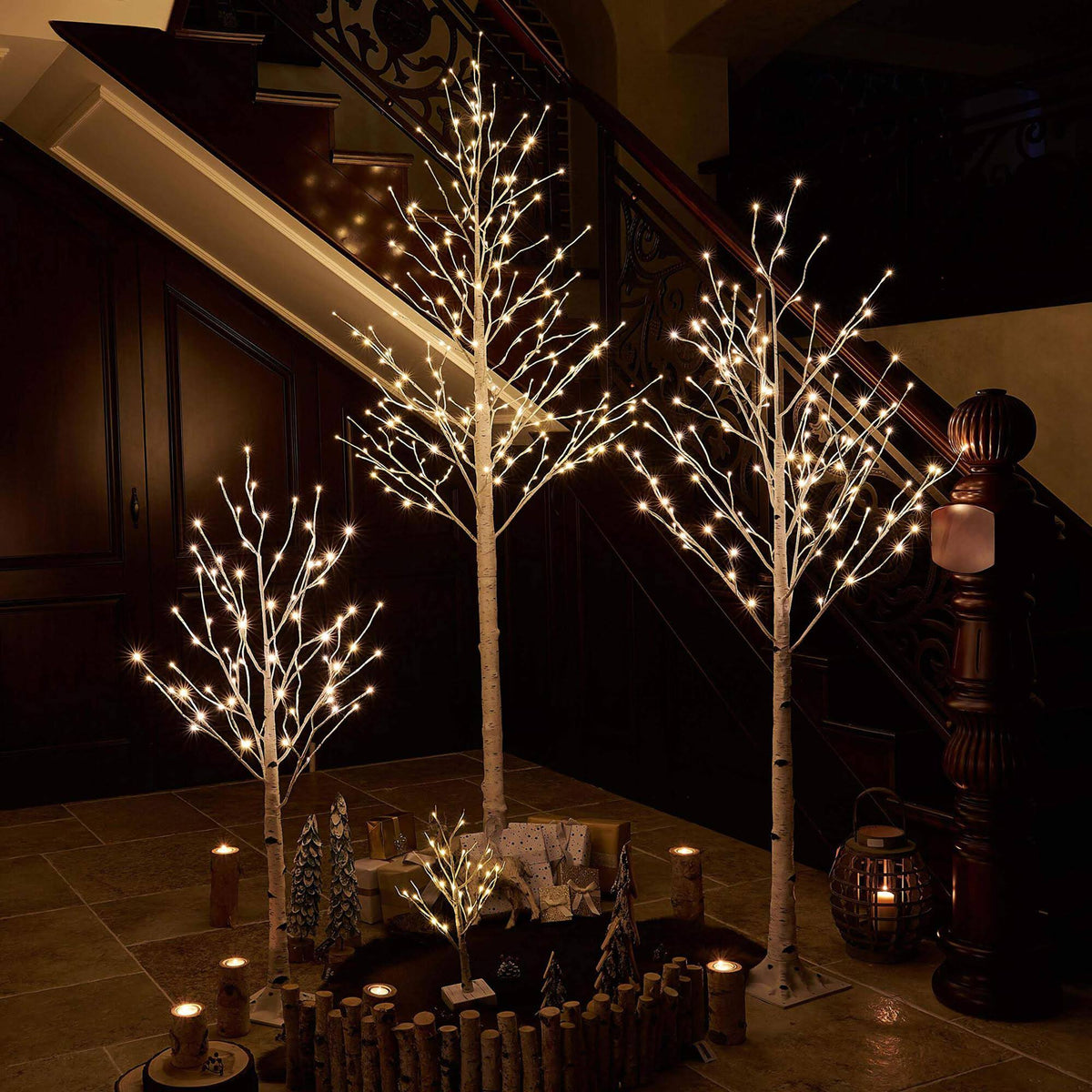 Lighted White Birch Tree 6ft Z564058