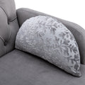 Grey Velvet Accent Sofa D3584