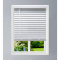 White 68.5 W x 60 H Faux Wood Blinds P824