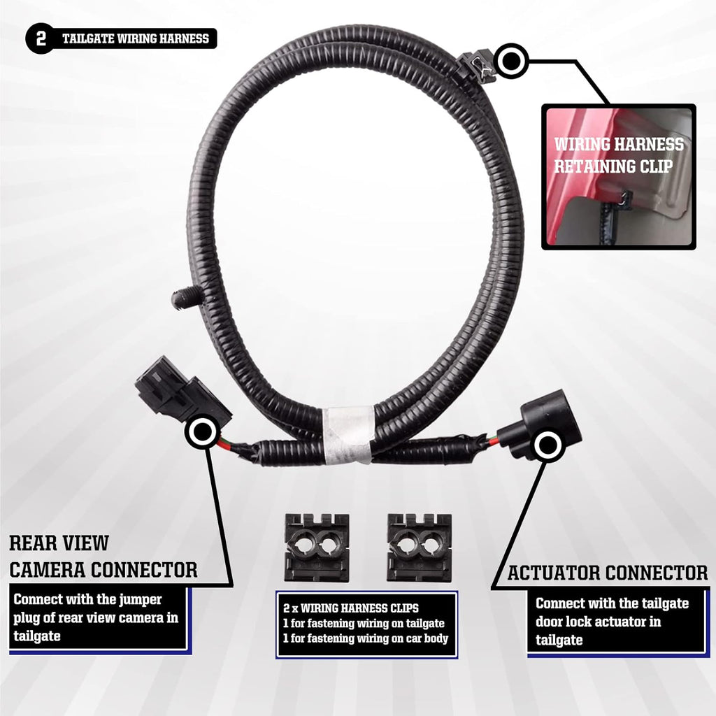 Power Tailgate Lock with Wiring Harness for Toyota Tacoma I585887