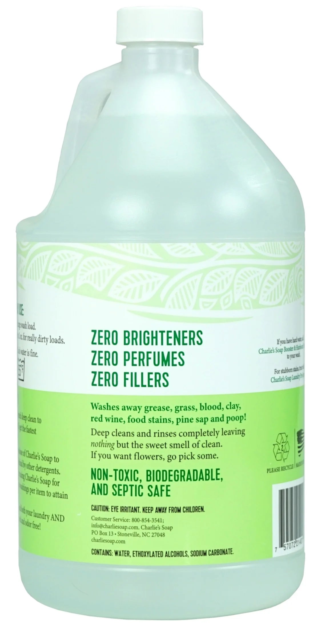 Natural Hypoallergenic Laundry Detergent with Pump (160 Loads, 1 Pack) B6059
