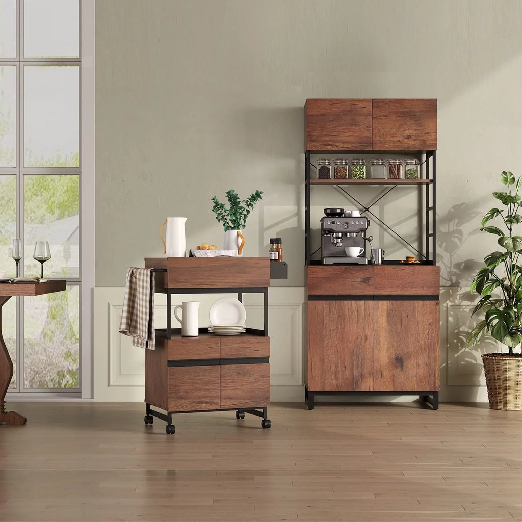 Kitchen Island with Drawer and Storage Cabinet S46954