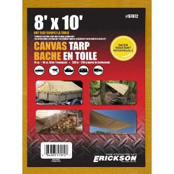 Canvas Tarp, Tan 8 x 10 E7431