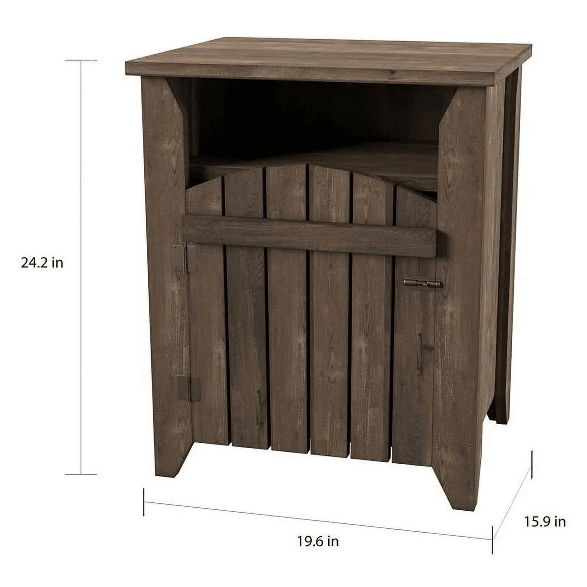 Oak Wood Storage Coffee Table and End Table Set G3589