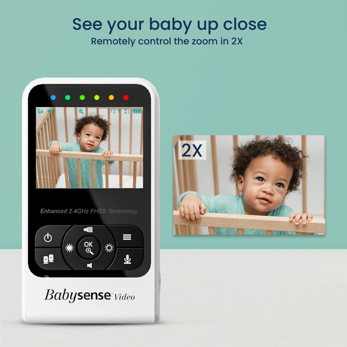 Video Baby Monitor with Two Cameras E2387