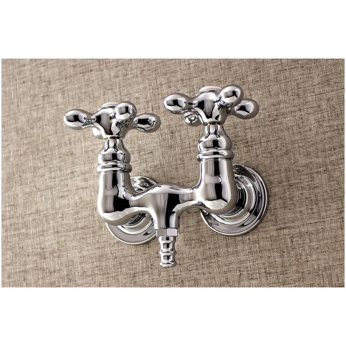 Polished Chrome Wall Mount Clawfoot Tub Faucet Z6807