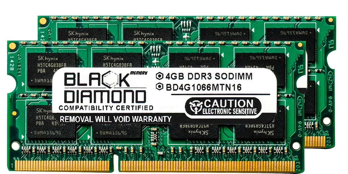 8GB 2X4GB DDR3 1066MHz SO-DIMM Memory RAM G507