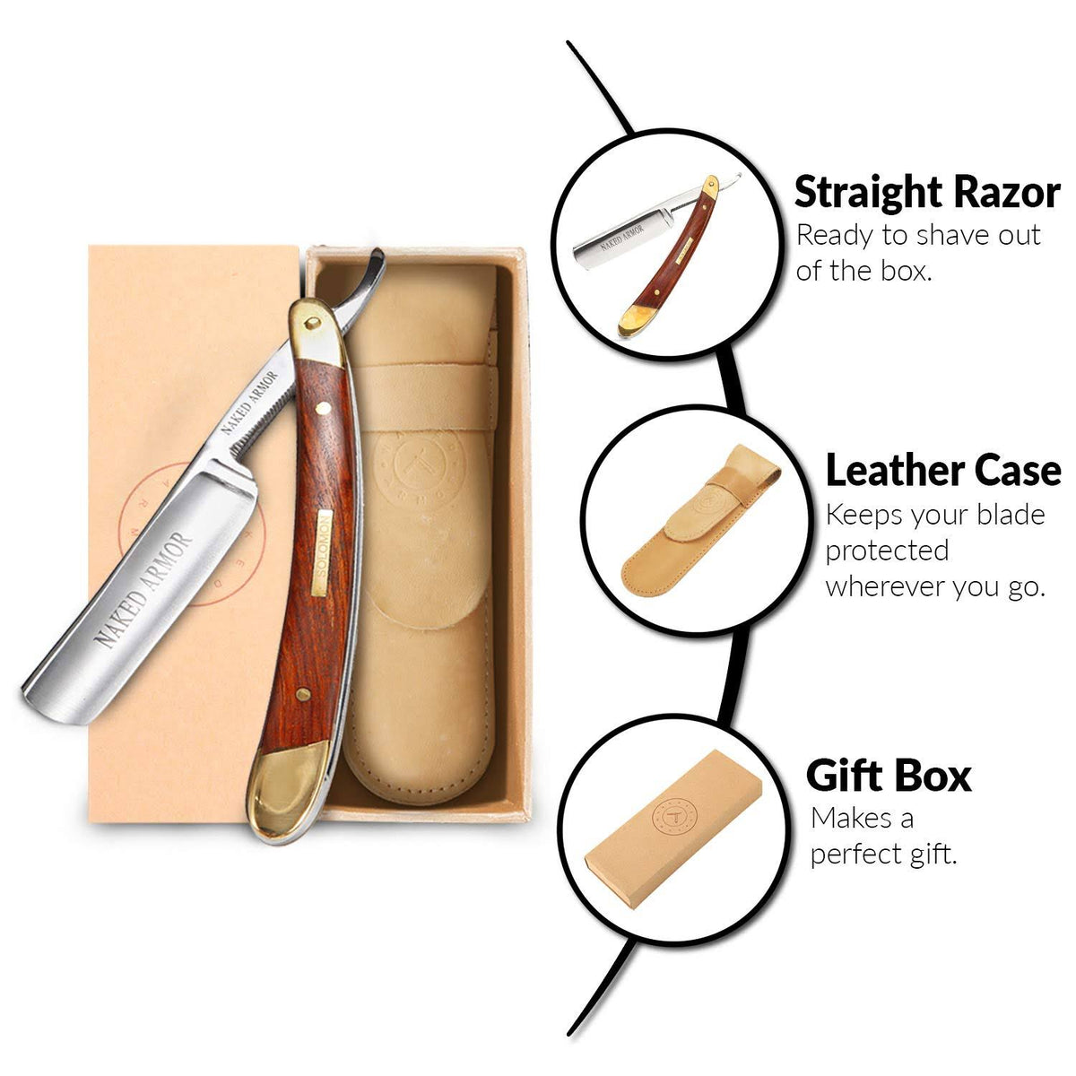Straight Edge Razor, Japanese Steel X504015
