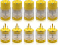 Yellow 5 Set Electrical Plug and Connector Set S763