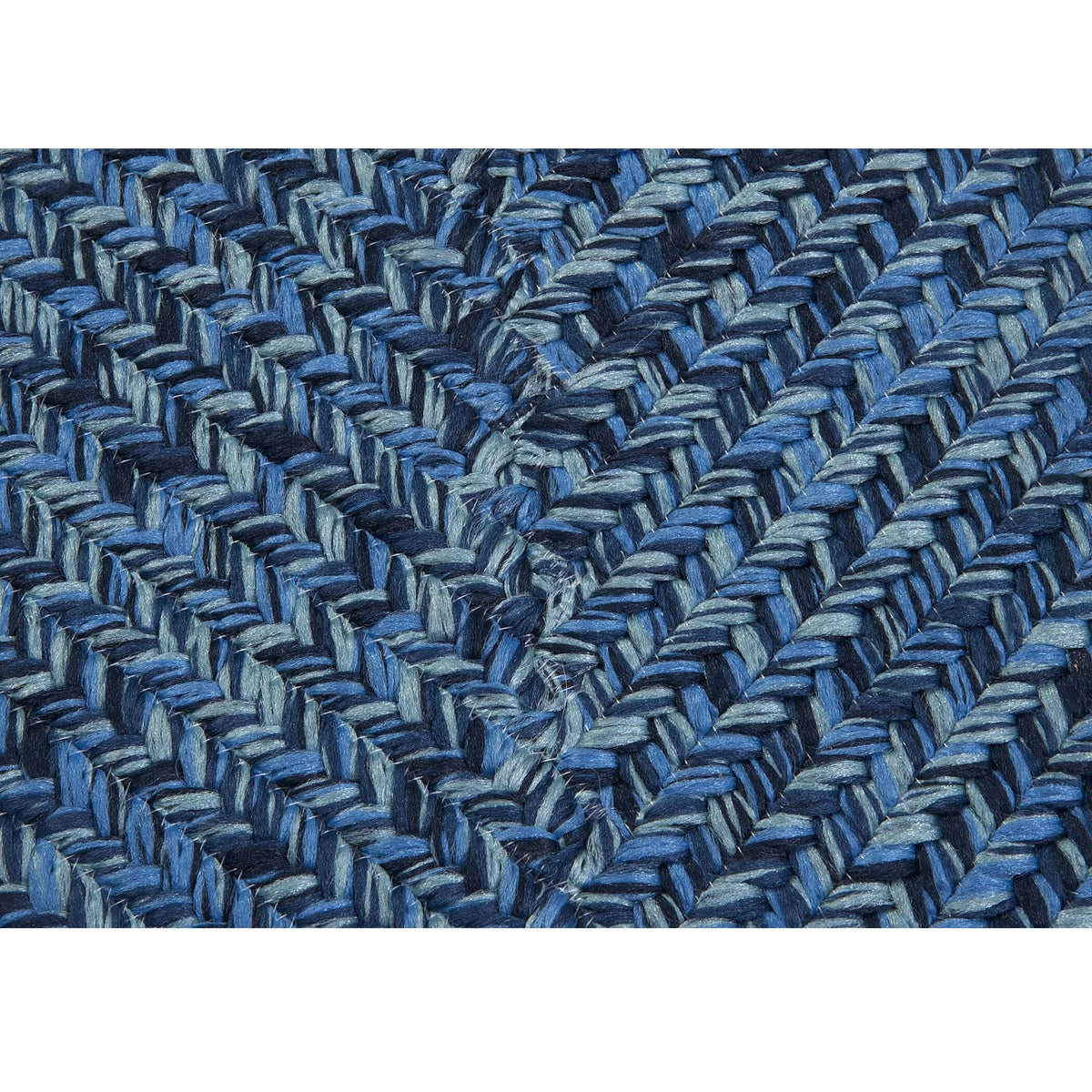 Blue Wave 2x7 Braided Rug C9762