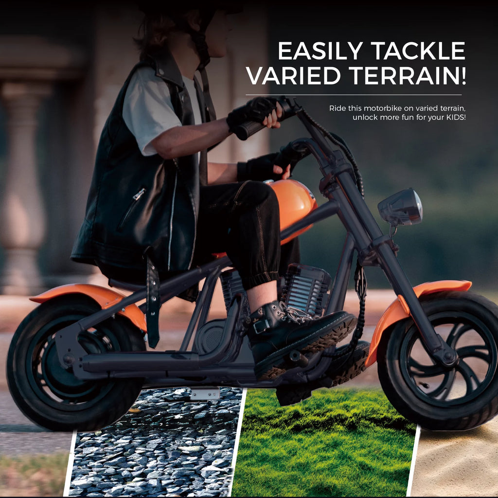 Dark Orange Kid's Motorbike T6980