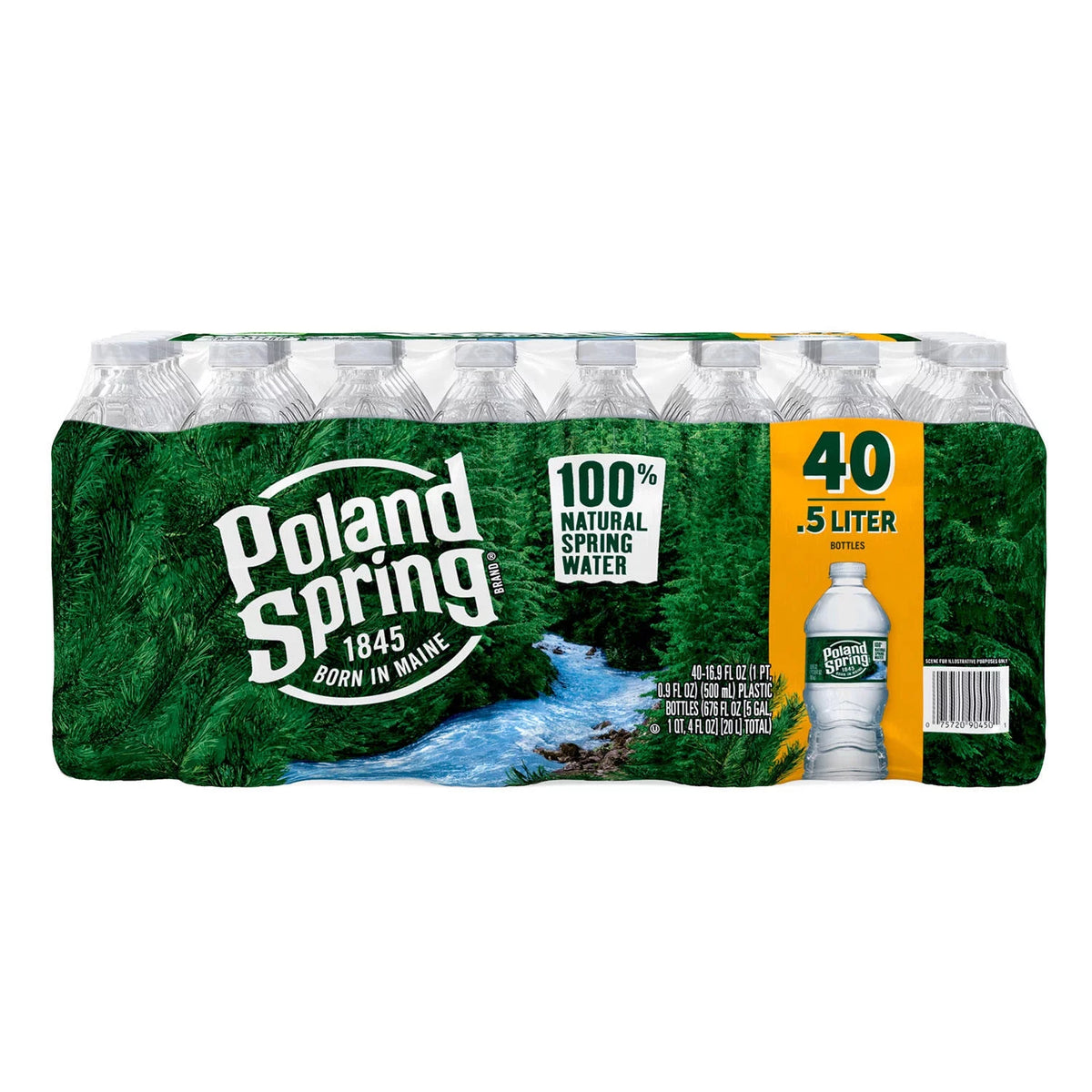 16.9 Fl Oz 40 Count Natural Spring Water Y836349
