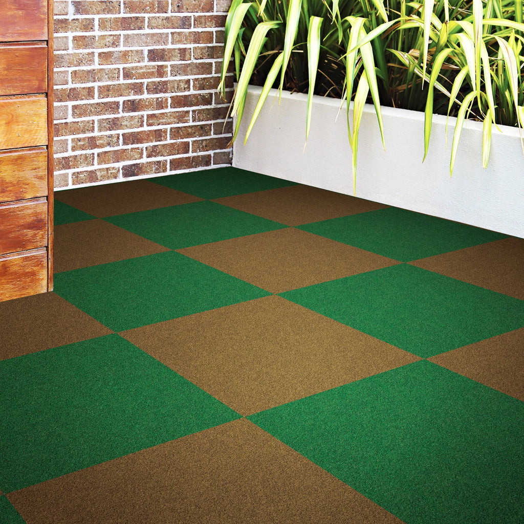 Pecan Peel and Stick Carpet Tile (15 Tiles/Case) K7622