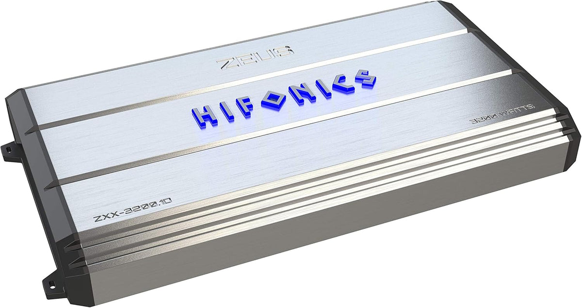 Silver Class D Car Audio Amplifier, 1200-Watt, 1 Ohm Stable E446977