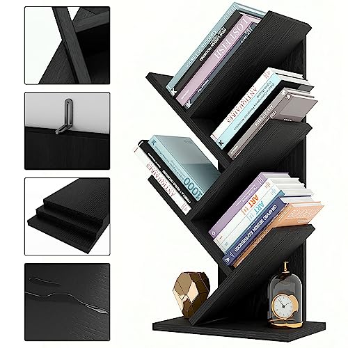4 Tier Natural Wood Bookshelf N81154