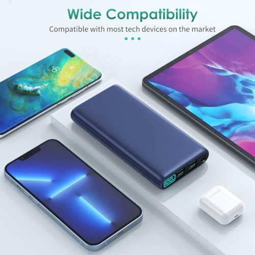 38800mAh LCD Display Power Bank with 5 USB Outputs and USB-C T95211