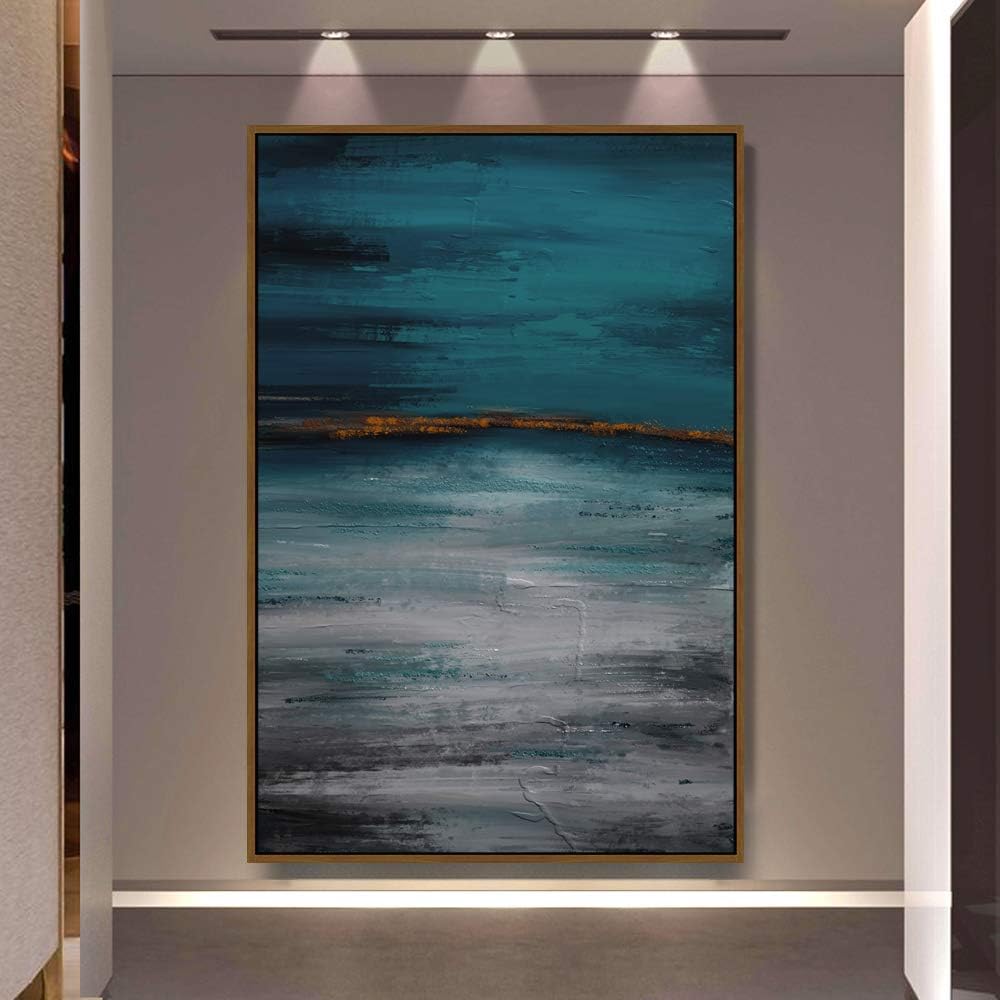 24x36 Framed Canvas Wall Art Abstract Texture R886