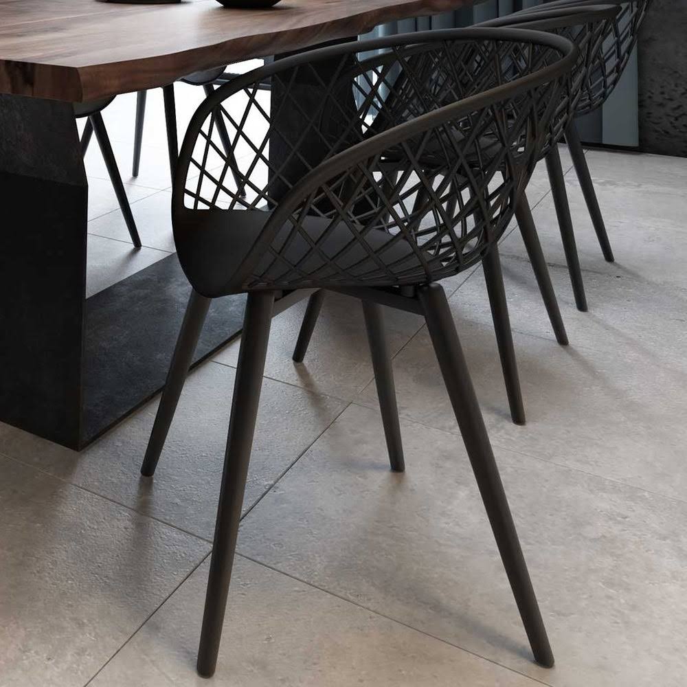 Black Chair Set of 2 I90812