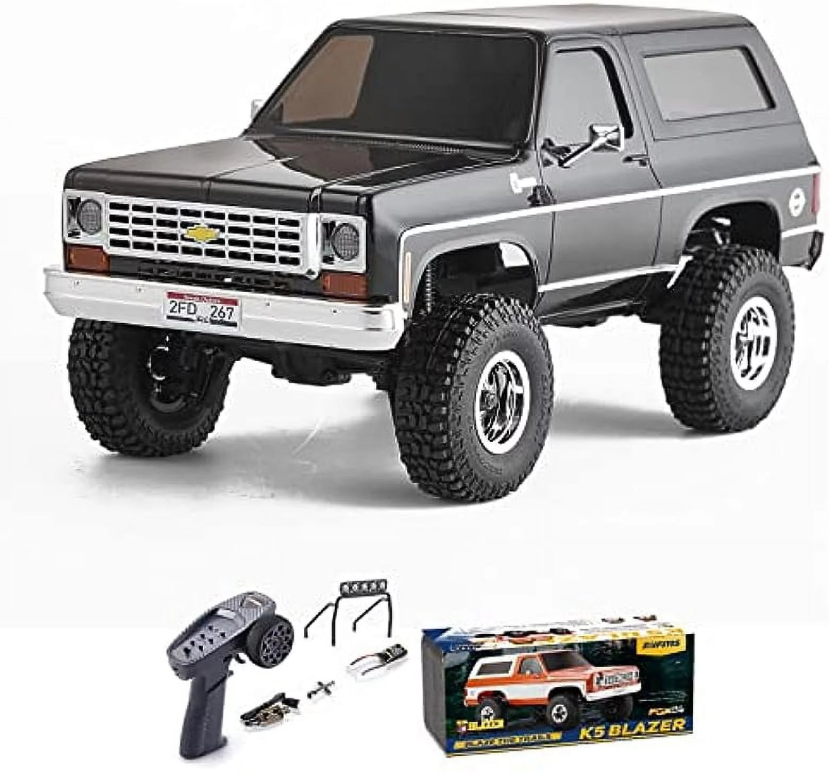 Black 1/24 RC Crawler 4WD Off-Road RC Model W801