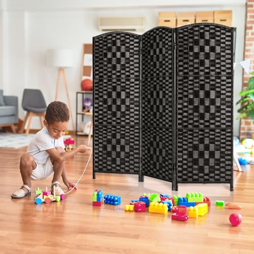 3 Panel Dark Mocha Folding Privacy Screen V827