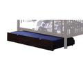 Twin Trundle with Caster Wheels Dark Brown F7213