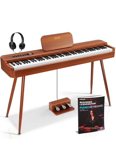 88-Key Graded Hammer Action Digital Piano with Triple Pedal and Stand F328735