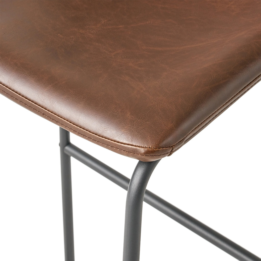 Vintage Brown Bar Stool C22616