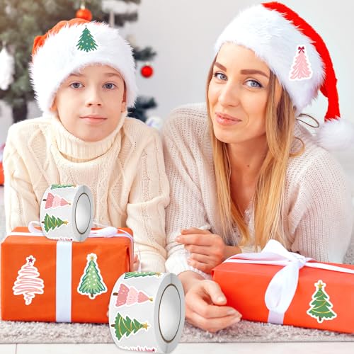 500Pcs Christmas Tree Stickers Q46343