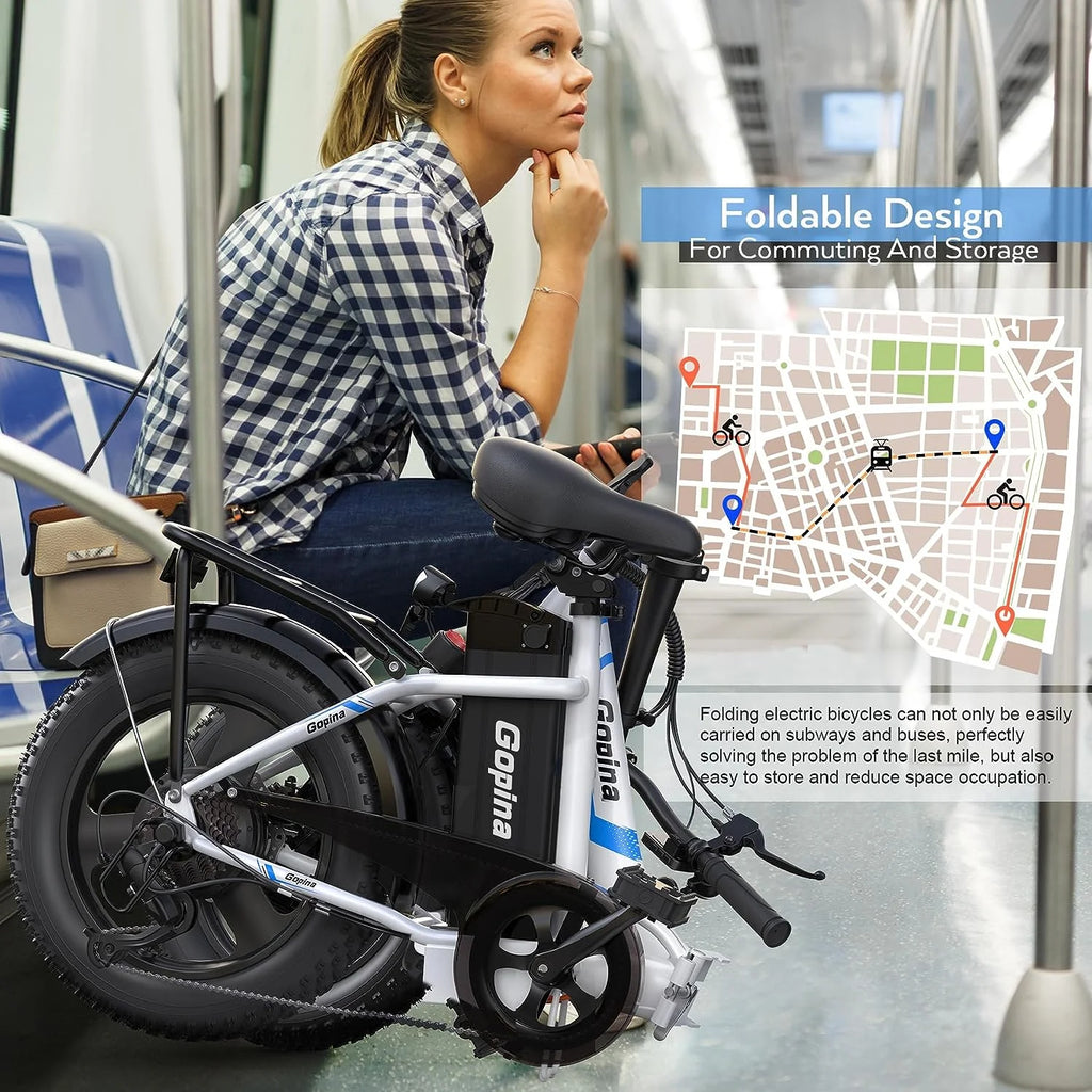 Folding Electric Bike 350W Fat Tire J729308