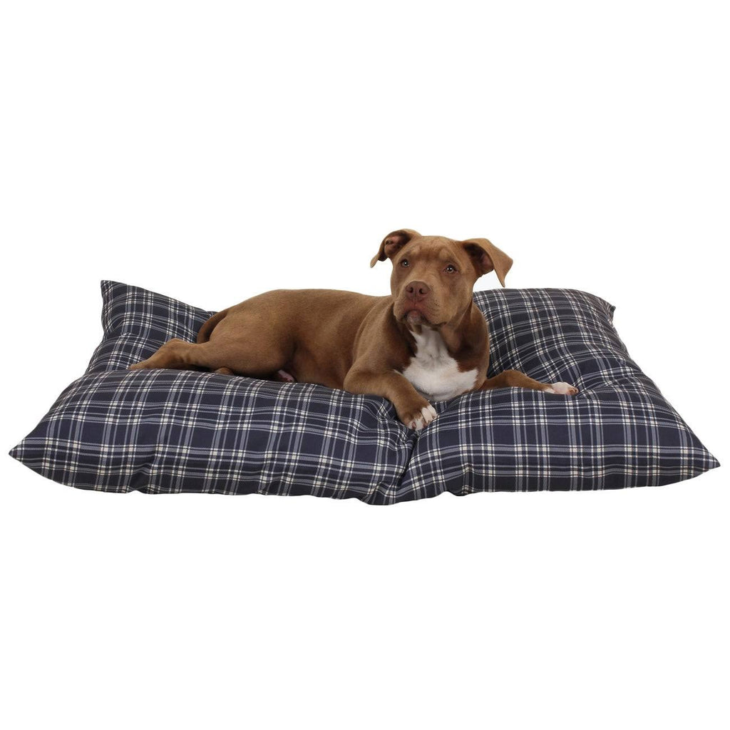 Large Blue Plaid Indoor/Outdoor Pet Bed M222