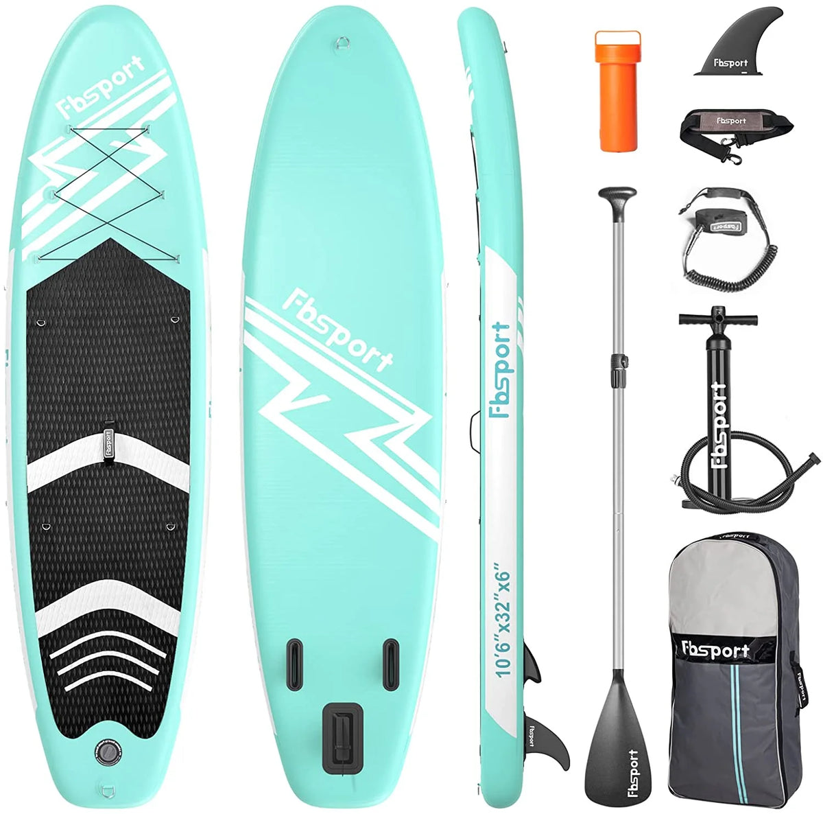 11' Mint Green Inflatable Paddle Board E89914