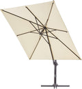 9x9 ft. Square Aluminum Cantilever Umbrella Y8953