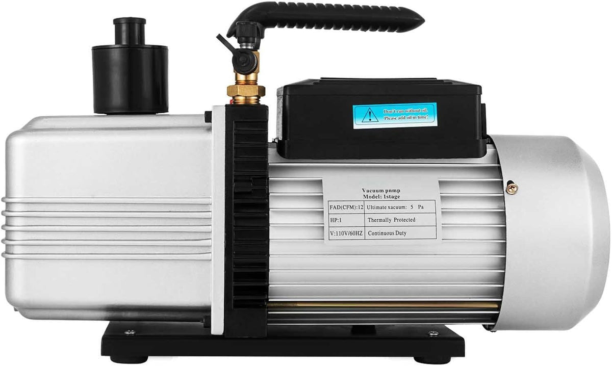 12CFM 1 HP Single Stage Rotary Vane Vacuum Pump K719