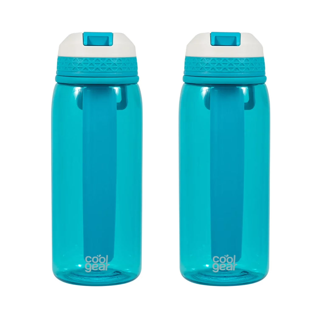 2-Pack 32 oz Tritan Plastic Water Bottle with Flexible Handle M834