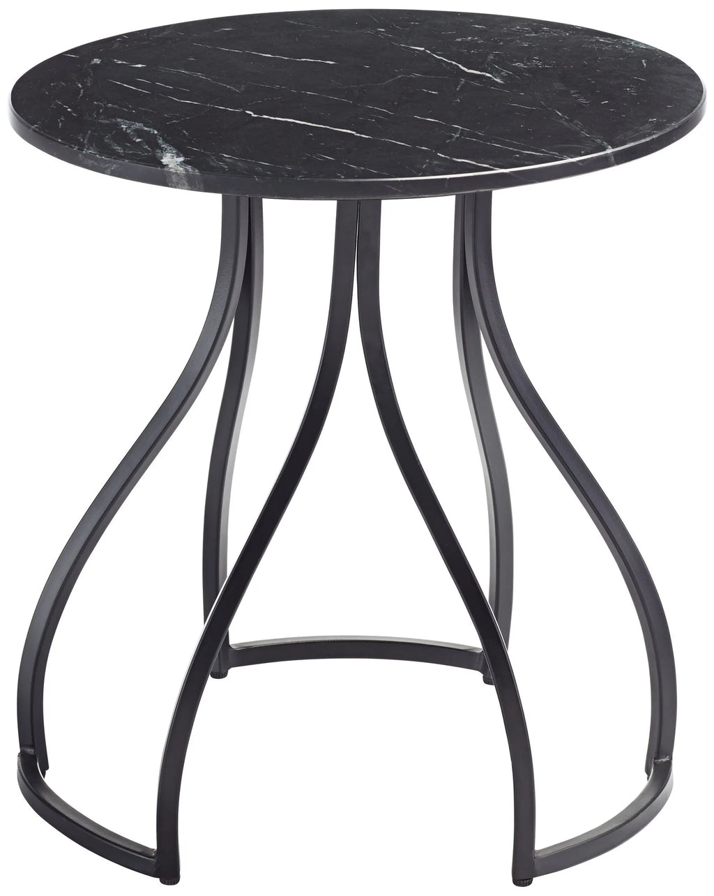 Black Marble Accent Table V432