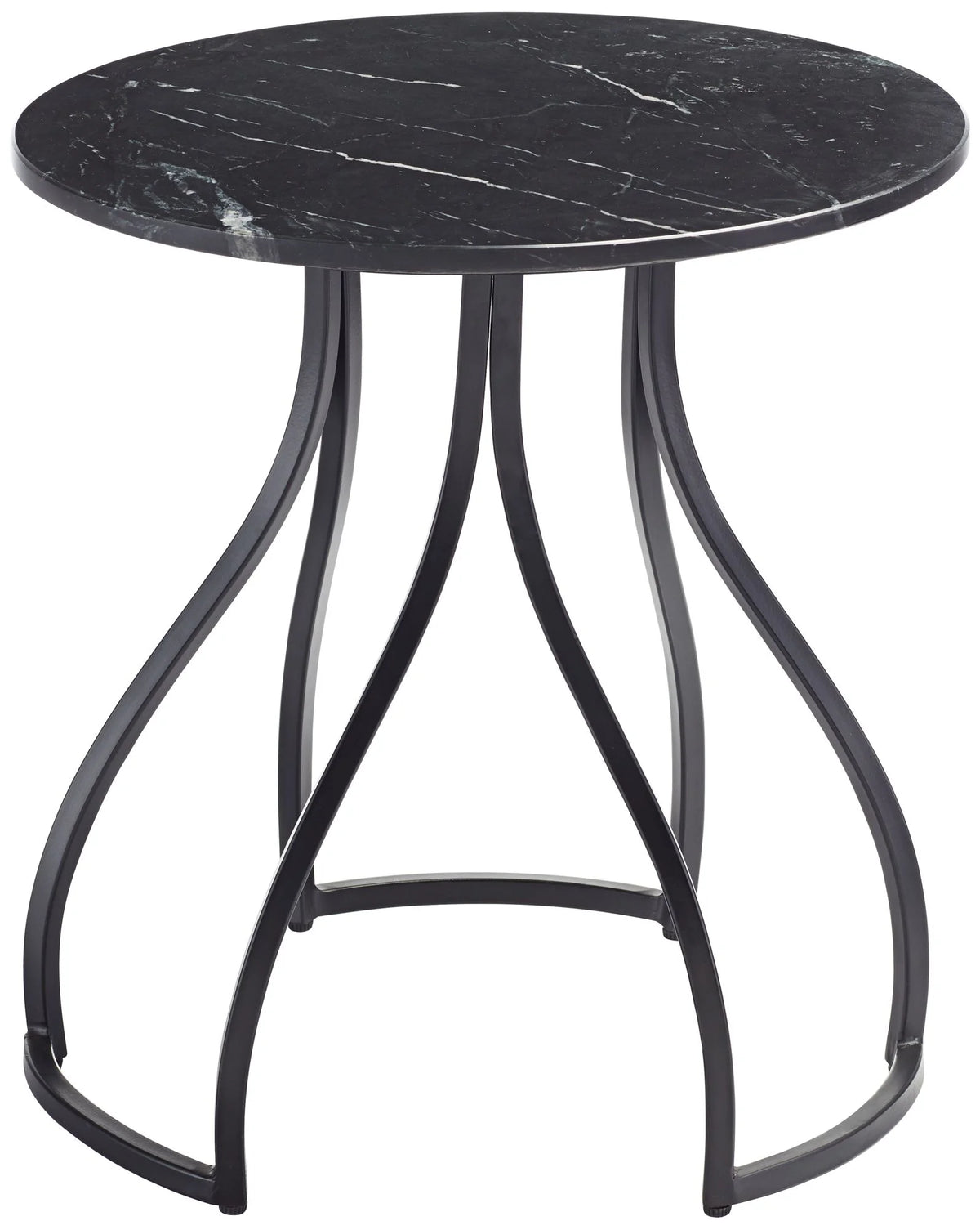 Black Marble Accent Table V432