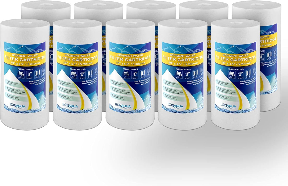5 Micron 4.5”x 20 Water Filter Cartridges Pack of 2 Q605