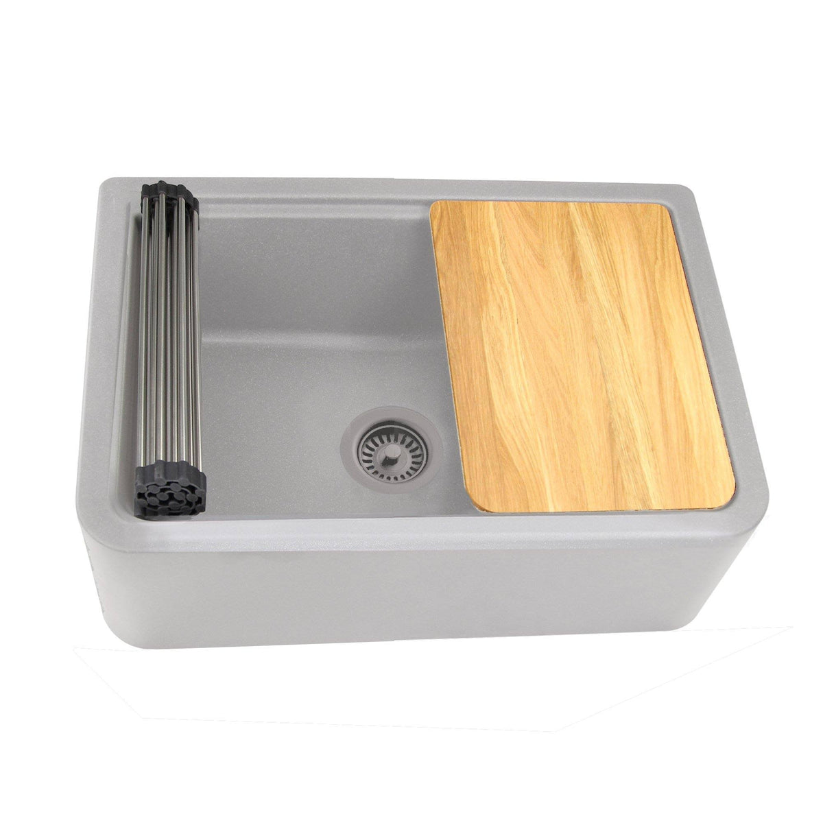 33-inch Reversible Granite Composite Apron Sink with Accessory Pack Q6114