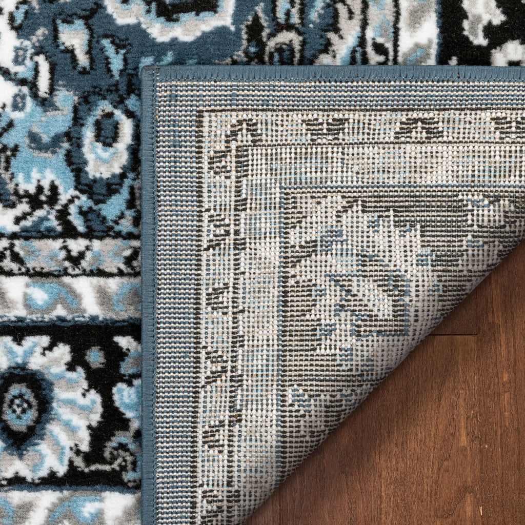 Persian Blue Traditional Medallion Area Rug M13284