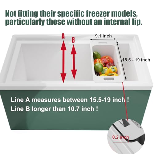 White Expandable Freezer Storage Bins 2-Pack R411288