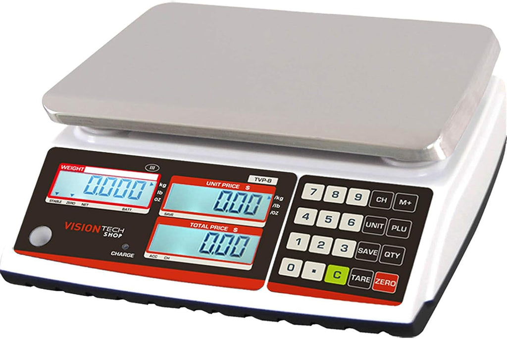 Price Computing Scale with Pole Display, 12lb Capacity A85517