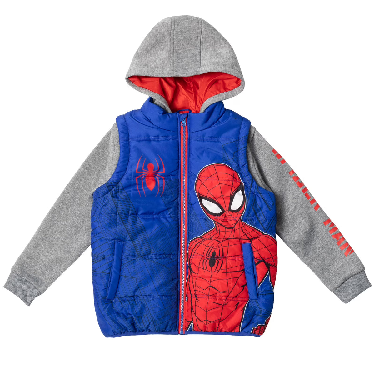 Spider-Man Zip Up Vest 2fer Jacket H715298