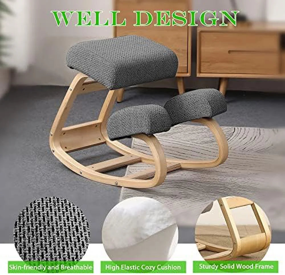 Ergonomic Kneeling Chair Grey Q22648