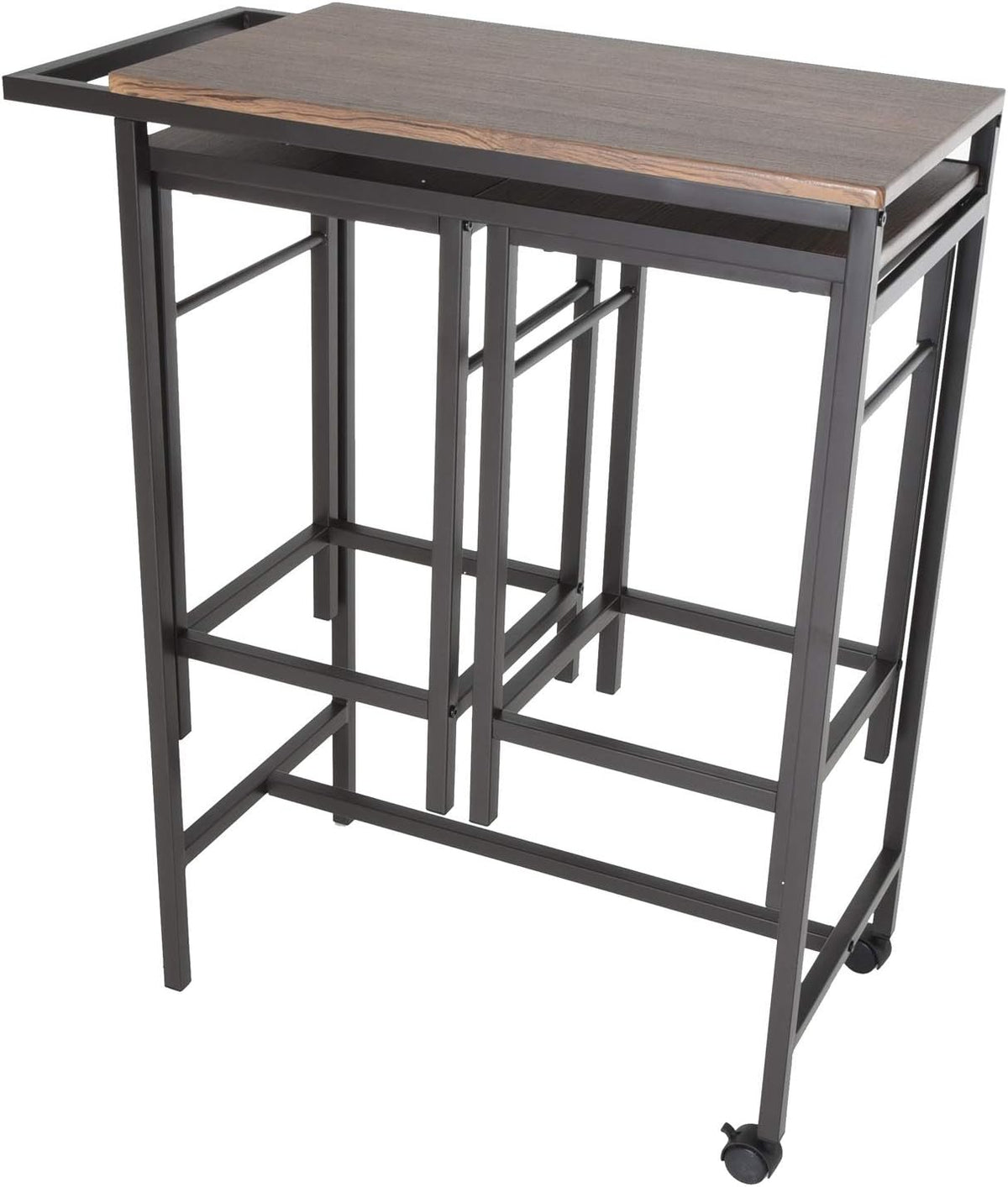 3 Piece Pub Table Set with 2 Stools U899039