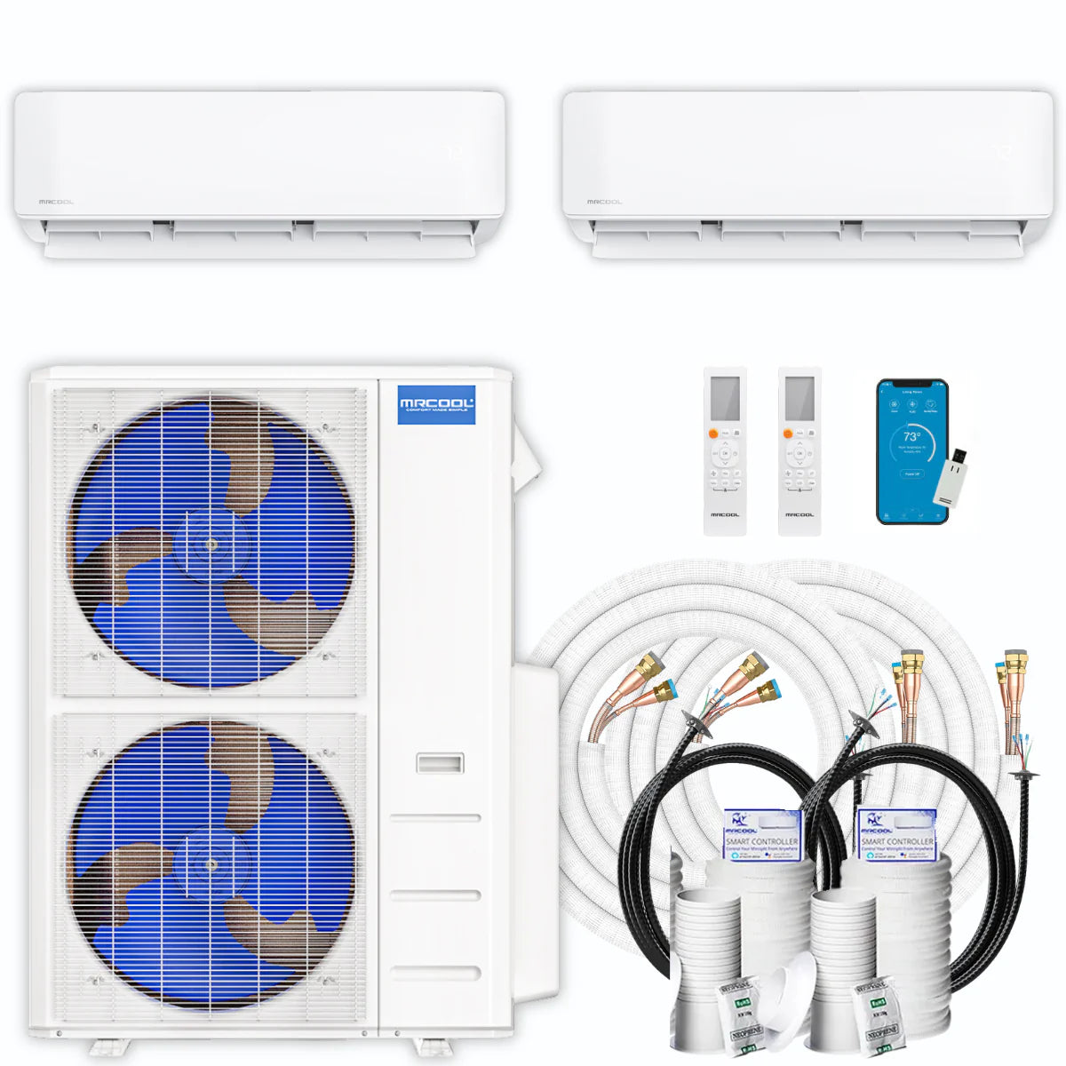 42,000 BTU 2 Zone Ductless Air Conditioner and Heat Pump V30072