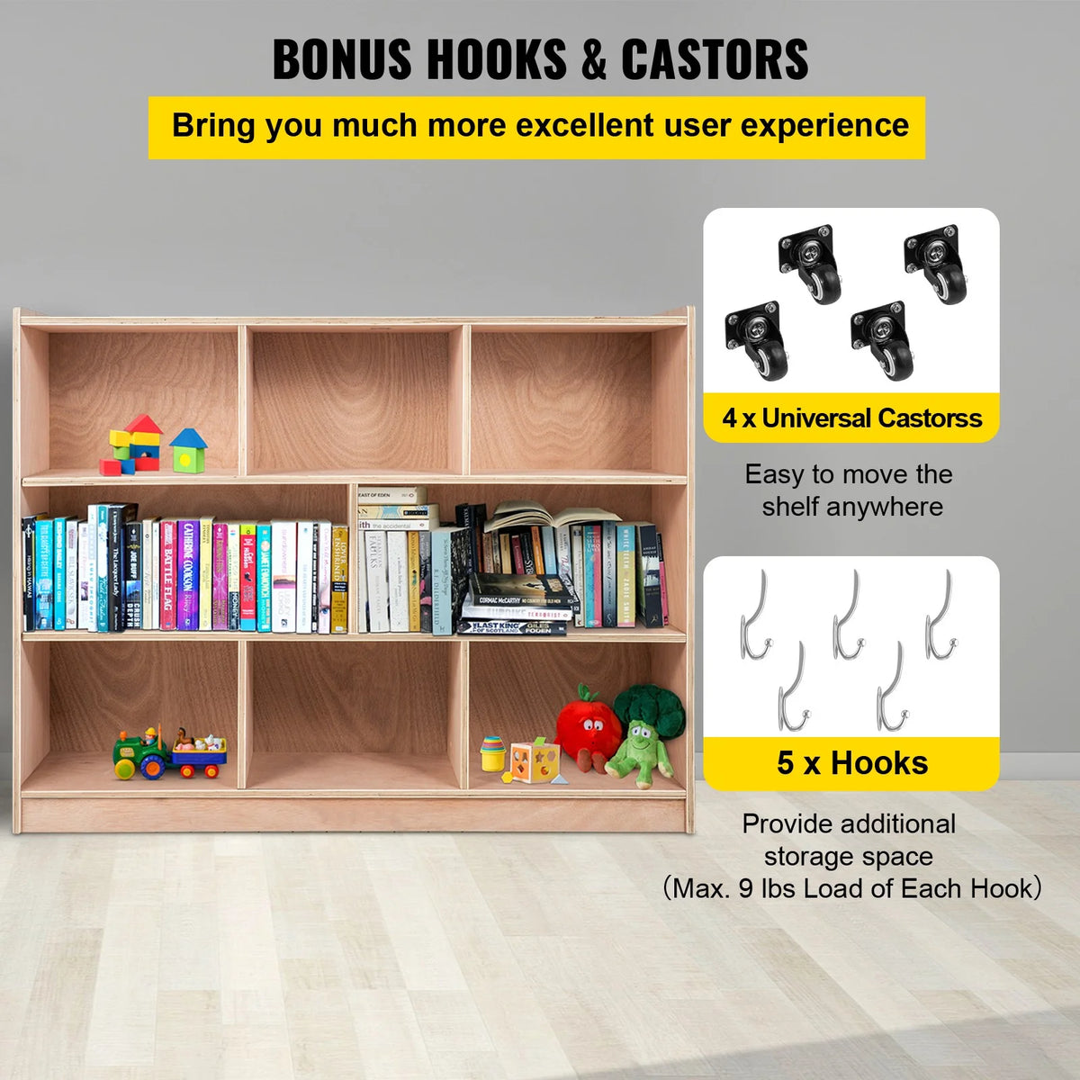 Wooden 8 Grids Storage Cabinet G53062