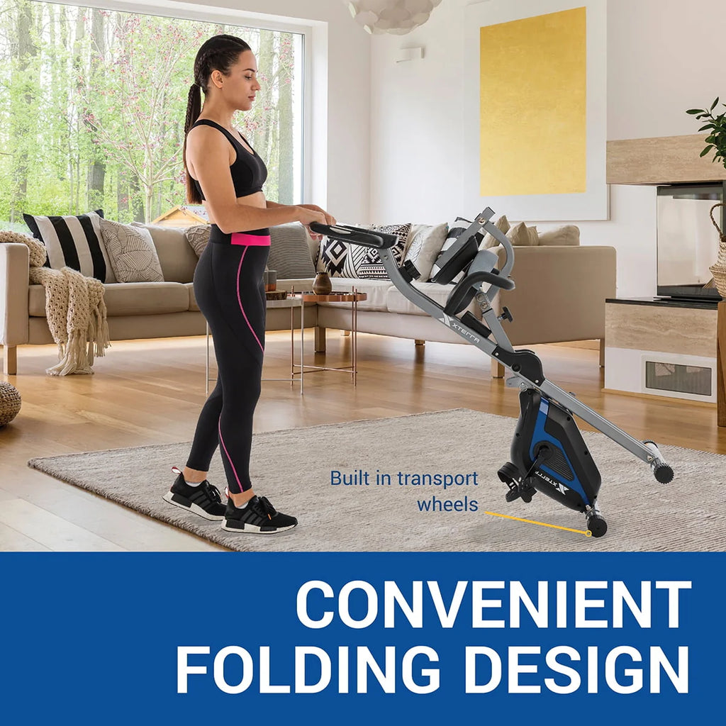 Compact Upright Folding Bike with Magnetic Resistance V497884