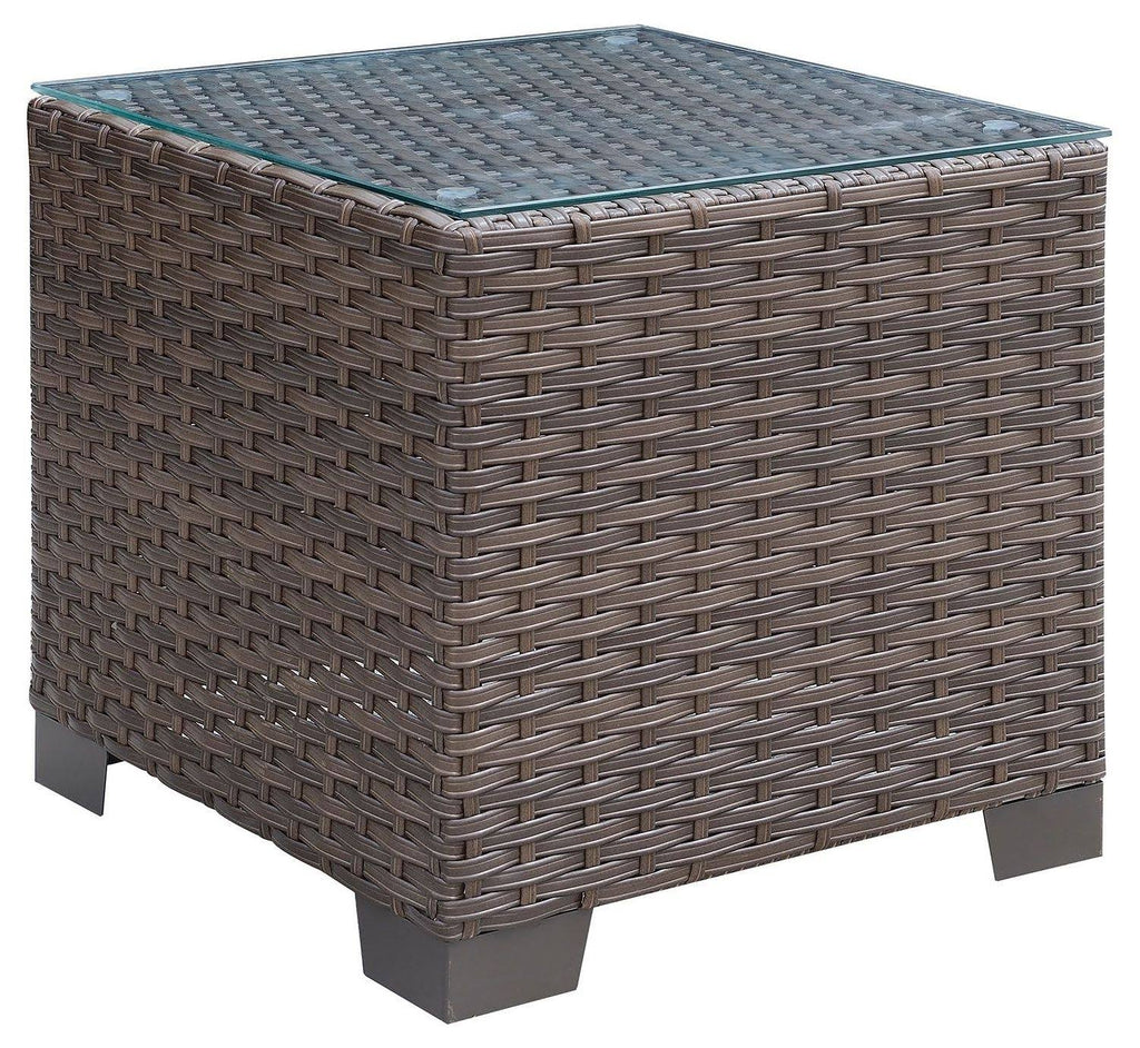 Brown Patio End Table Y7158
